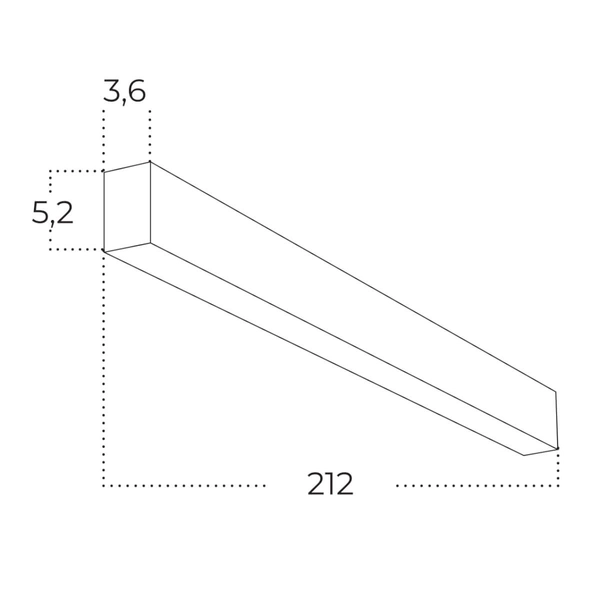 Ledowa lampa sufitowa Linelio AZ5658 60W 3000-6000K ze ściemniaczem czarna