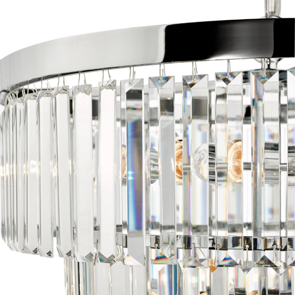 Pałacowa lampa wisząca Angel ANG0808 Dar Lighting kryształ chrom przezroczysta