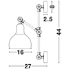 Ścienna LAMPA industrialna CURICO LE41988 Luces Exclusivas metalowa OPRAWA kinkiet regulowany czarny