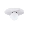 Kulista lampa sufitowa JUANJUI biała LE44852 marmurowa kula