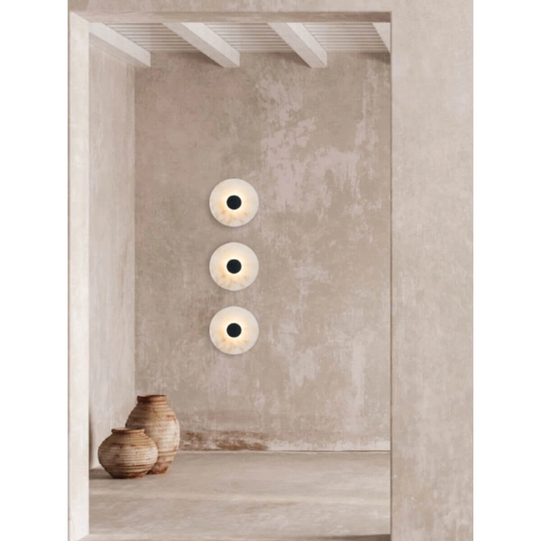 Okrągły kinkiet ścienny 2551 LED 5W 3000K do sypialni biały czarny