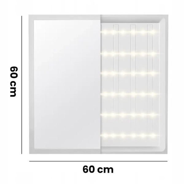 Lampa ledowa na sufit 950 LED 40W 4000K kwadratowy biały