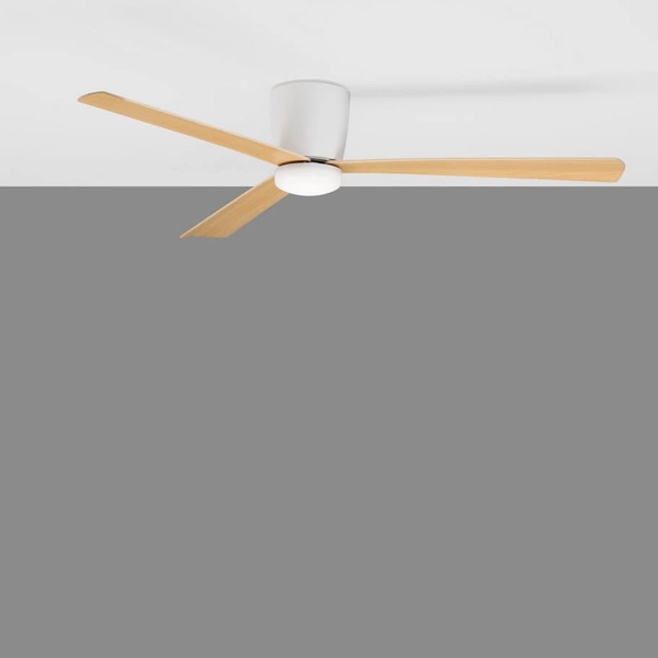 Sufitowy wentylator skandynawski DELL LE42955 Luces Exclusivas drewniany biały