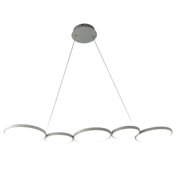 Okrągły żyrandol OLYMPIA ML1176 LED 50W 4000K nad stół biały