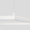 LAMPA wisząca JAEN LE41429 Luces Exclusivas kwadratowa OPRAWA metalowy ZWIS LED 40W 3000K minimalistyczny biały