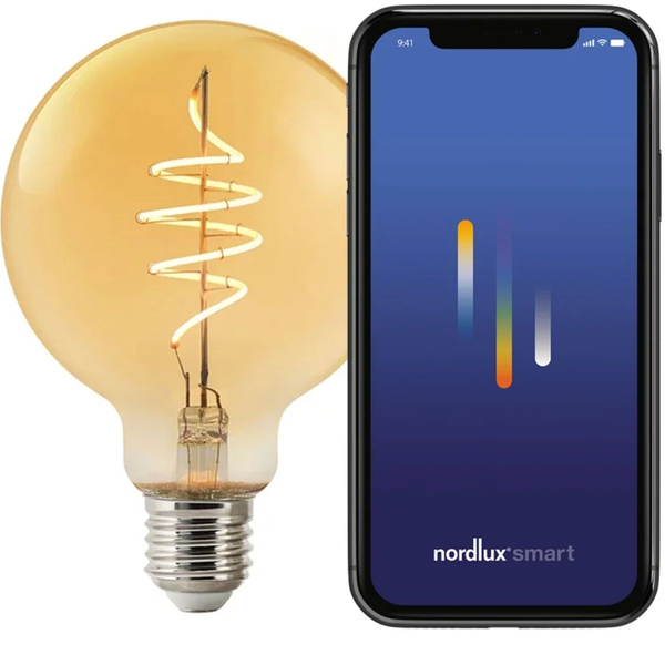 Żarówka Smart 2170132747 Nordlux dioda LED 4,7W 2200K kulka bursztynowa