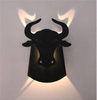 Lampa ścienna ORIGAMI BULL-B metalowa kinkiet LED 6W 3000K byk czarny