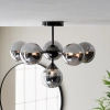 Sufitowa lampa do salonu Oscar 101147 loftowa czarny przydymiony