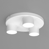 Biała lampa sufitowa Dixie minimalistyczna do gabinetu