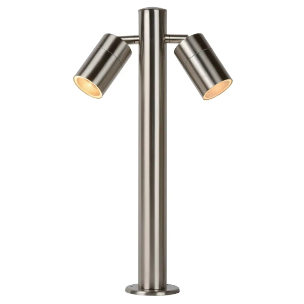 Stojąca lampa słupek ARNE-LED 14867/10/12 Lucide IP44 podwójna chrom