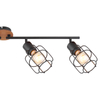 Nasufitowa lampa Willa 54037-4 druciane reflektorki czarne