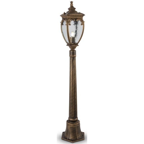 Lampa stojąca ogrodowa Fleur O414FL-01GB1 kopuła złota