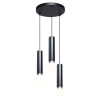 Nieregularne zwisy kule żyrandol Macera PND-33849-3R-BK czarny