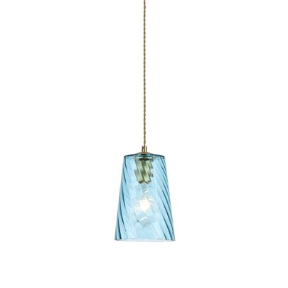 LAMPA wisząca AZURINE 5226 Rabalux szklana OPRAWA zwis niebieski złoty