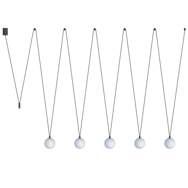 Lampa wisząca designerska kule Sling 10355 Nowodvorski nad stół czarna biała