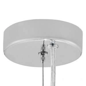 Skandynawska LAMPA wisząca ALUR 10723303 Kaspa szklana OPRAWA kulisty ZWIS kula ball hygge chrom biała