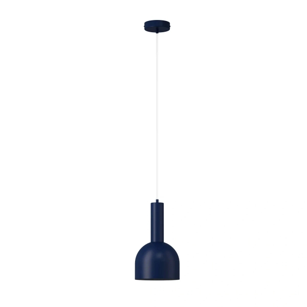 Wisząca lampa granatowa VITRUM 1xE27 nad wyspę dzwonek 41599