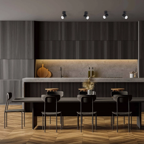 Regulowana LAMPA sufitowa SNOW LP-731/1W BK Light Prestige metalowa OPRAWA spot reflektorek tuba czarna