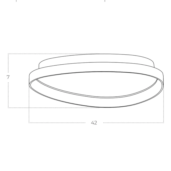 Metalowa lampa sufitowa AMANDA AZ5770 Azzardo LED 35W 3000-6000K złoty