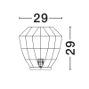 Lampa stołowa do sypialni LOMVERO LE45356 drewniana boho brązowa