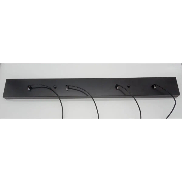 Wisząca lampa na listwie Linea XT068-4P Step nad wyspę czarna