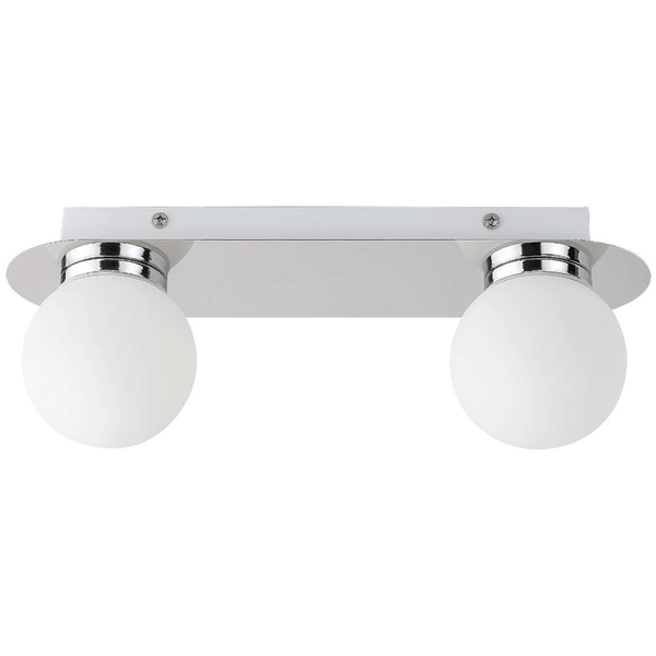 Łazienkowa LAMPA sufitowa BECCA 2111 Rabalux szklana OPRAWA kule balls IP44 białe chrom