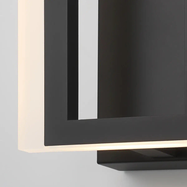 Ścienny kinkiet prostokątny Inizio QN-INIZIO-1W-BK LED 20W 3000K czarny