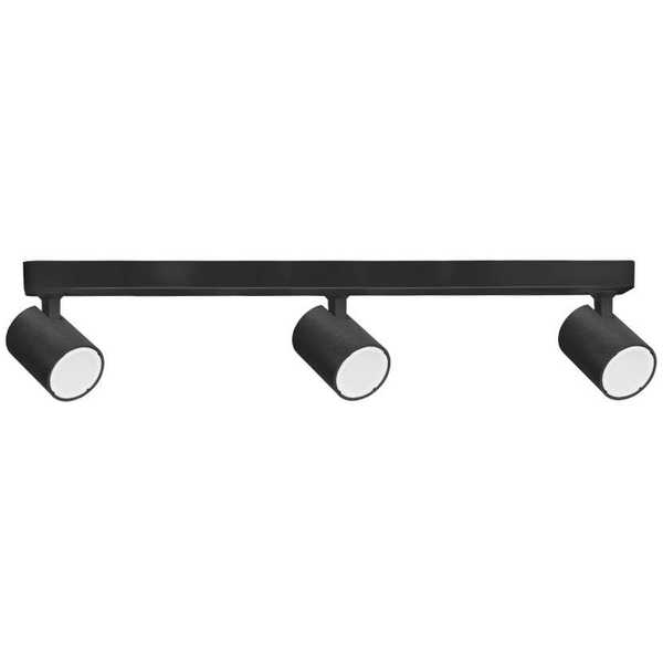 Plafon LAMPA sufitowa SNOW LP-731/3W BK Light Prestige metalowa OPRAWA regulowane refektorki tuby czarne