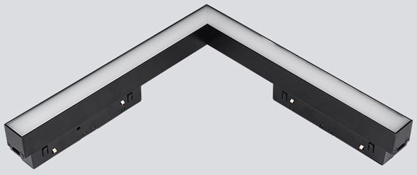 Szynowa oprawa Magneto Abigali LWQ-M09 LED 24W l-kształtna czarna