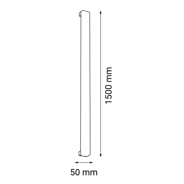 Lampa ścienna Hoso 4017 Shilo LED 30W 3000K podłużna nowoczesna czarny