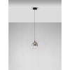 Okrągła wisząca lampa LURVELA LE45128 LED 5W 3000K kula ball szara czarna
