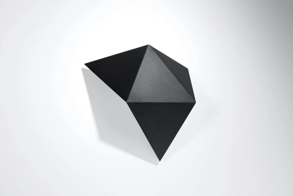 Kinkiet LAMPA ścienna SL.0421 geometryczna OPRAWA metalowa czarna