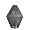Lampa zwisająca Hagata 5125 Shilo cage boho klatka do salonu szary