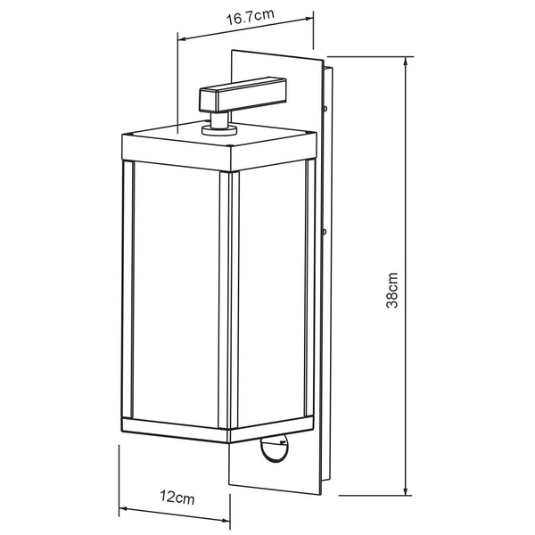 Ogrodowa LAMPA elewacyjna CLAIRE 28861/10/30 Lucide zewnętrzna OPRAWA ścienna LED 15W 3000K outdoor IP54 czarna