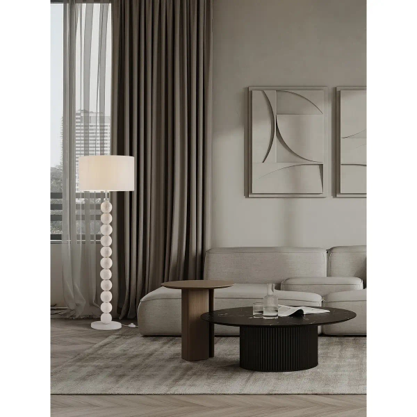 Skandynawska lampa stojąca CELVIRO LE45307 kule papierowe białe