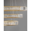 Salonowy żyrandol pałacowy Bauta crystal LED 92W złoty