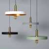 Minimalistyczna lampa wisząca Dario ABR-LWO-DARIO-S do jadalni szara