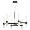 Żyrandol do jadalni Candela DN1505-6 black Step wielopunktowy tuby czarny