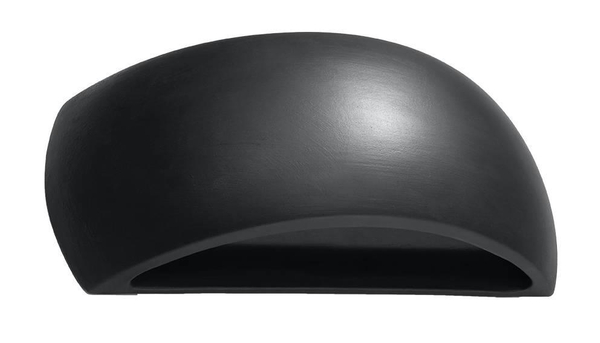 Kinkiet LAMPA ścienna SL.0876 ceramiczna OPRAWA półokrągła czarna