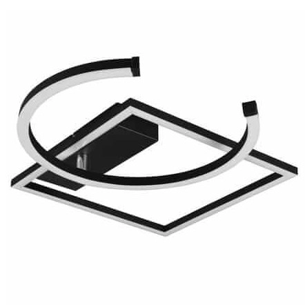 Regulowana LAMPA sufitowa PIVOT R62162132 RL Light metalowa OPRAWA plafon LED 23W 3000K pierścień ruchomy plafoniera czarna mat