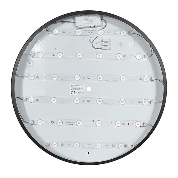 Sufitowa lampa do salonu 1318 LED 40W 3000K okrągła czarny