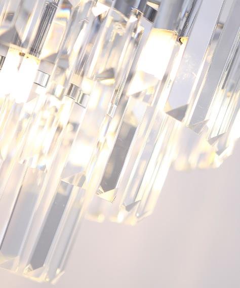 LAMPA wisząca MONACO P0259 Maxlight kryształowa OPRAWA zwis glamour crystal przezroczysty