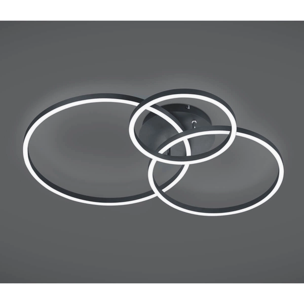 Plafon sufitowy Winona 670810632 Trio LED 28W 2700-6500K ring czarny