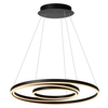 Wisząca lampa TRINITI 46402/99/30 Lucide LED 136W 3000K okrąg czarna