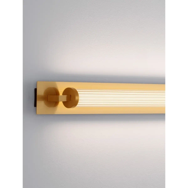 Podłużna lampa ścienna FELORNA LE45689 LED 16W 3000K belka IP44 złota