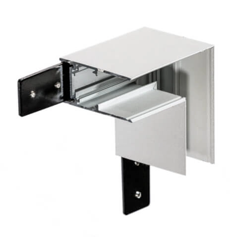 L-kształtny łącznik do szynoprzewodów Magnetic AZ5159 1-fazowy biały