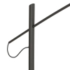 Designerska podłogowa lampa POISE 11767 do sypialni szara