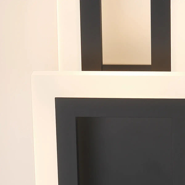 Ścienny kinkiet prostokątny Inizio QN-INIZIO-1W-BK LED 20W 3000K czarny