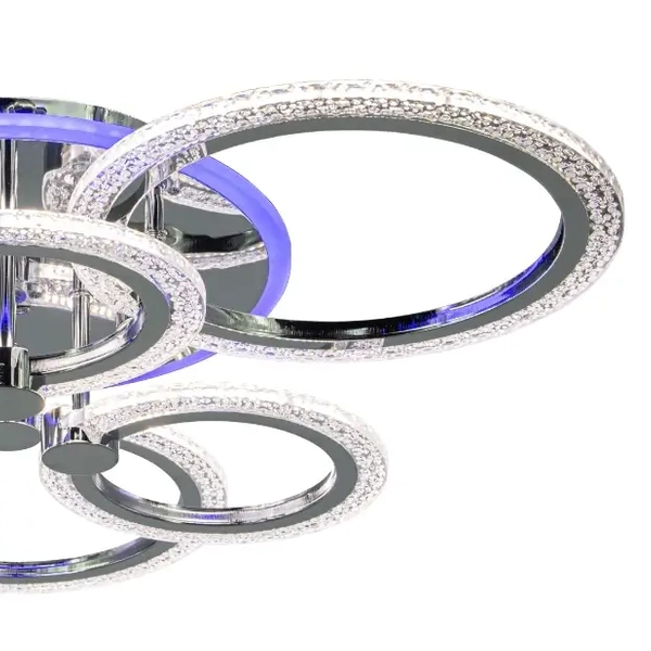 Plafon glamour DRS2032/6 crystals 72 LED 71W 3000-6000K z pilotem chrom