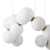 Wisząca lampa Coralli DP0254-800 Step LED 96W 3000K kule mosiądz biały